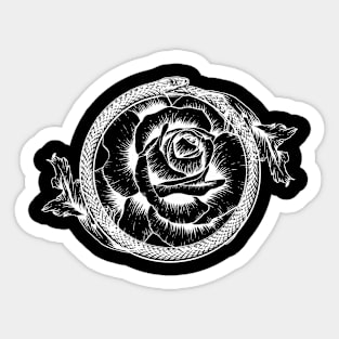 Ouroborus Rose Sticker